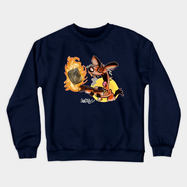 Sick Burn! Crewneck Sweatshirt by D.J. Berry